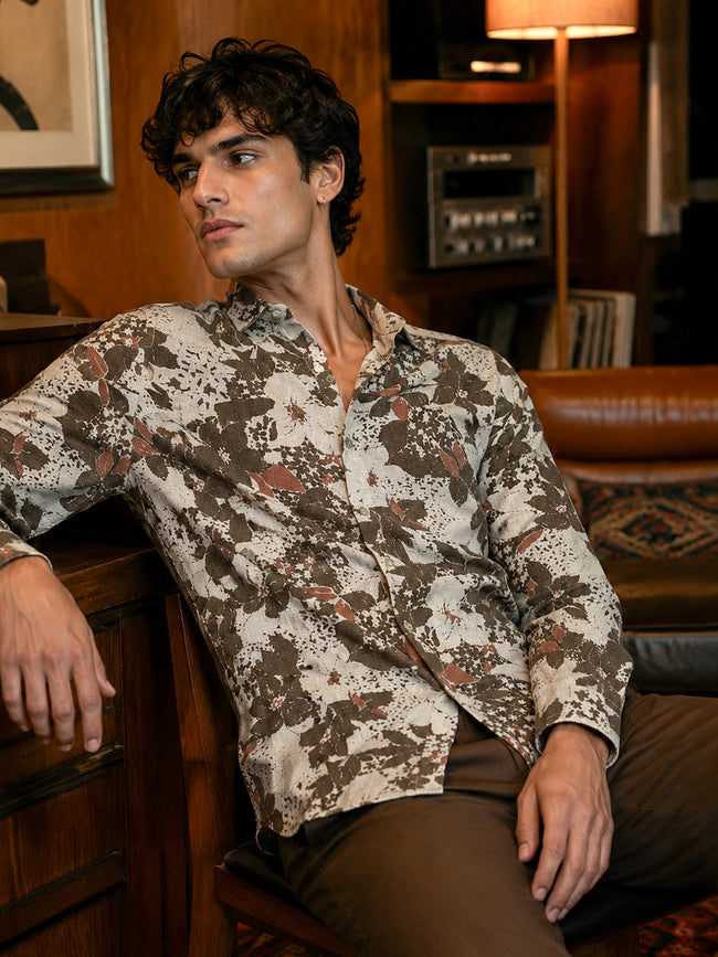 Men Multi Floral Printed Cotton Shirt
