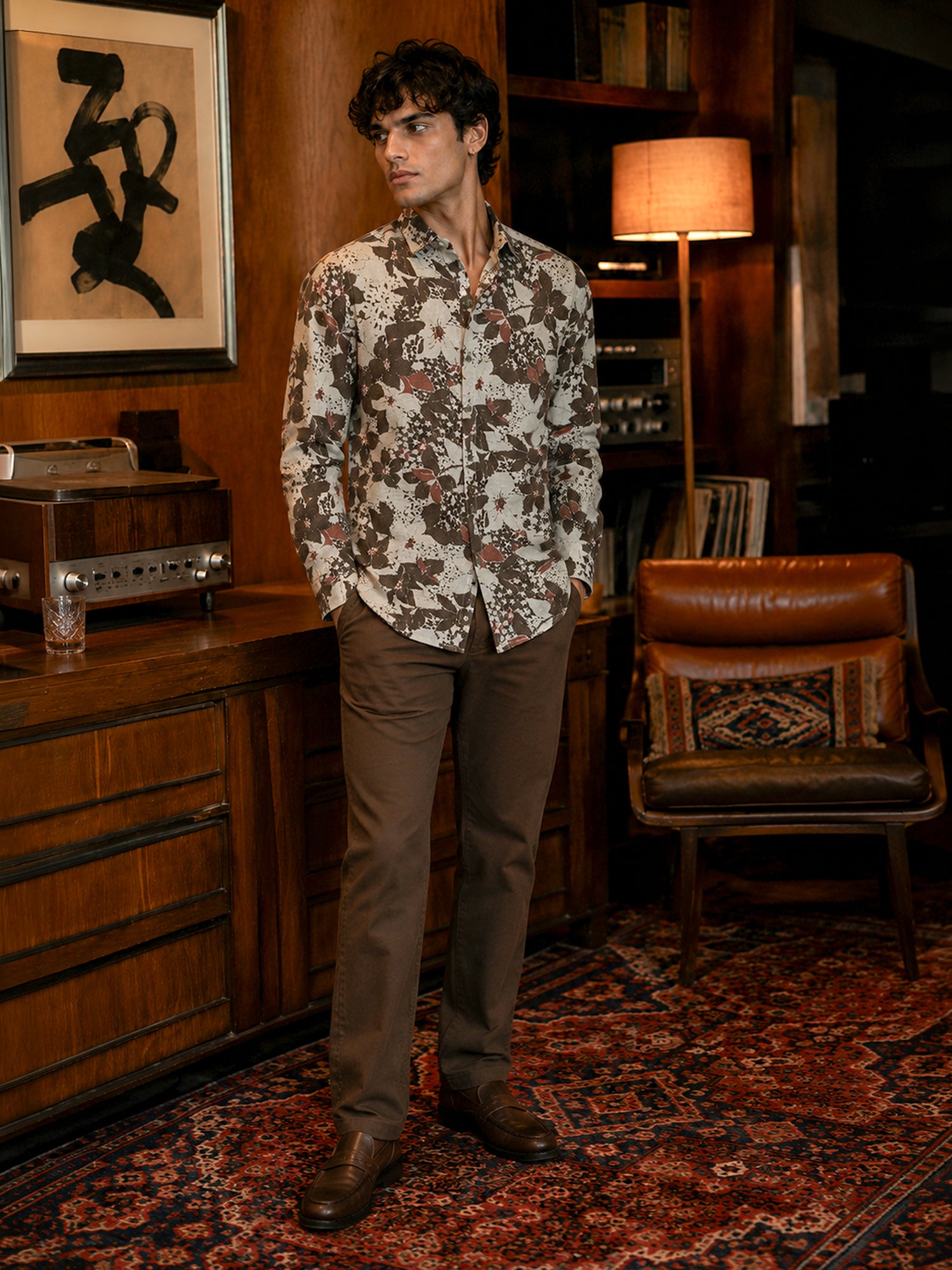 Men Multi Floral Printed Cotton Shirt