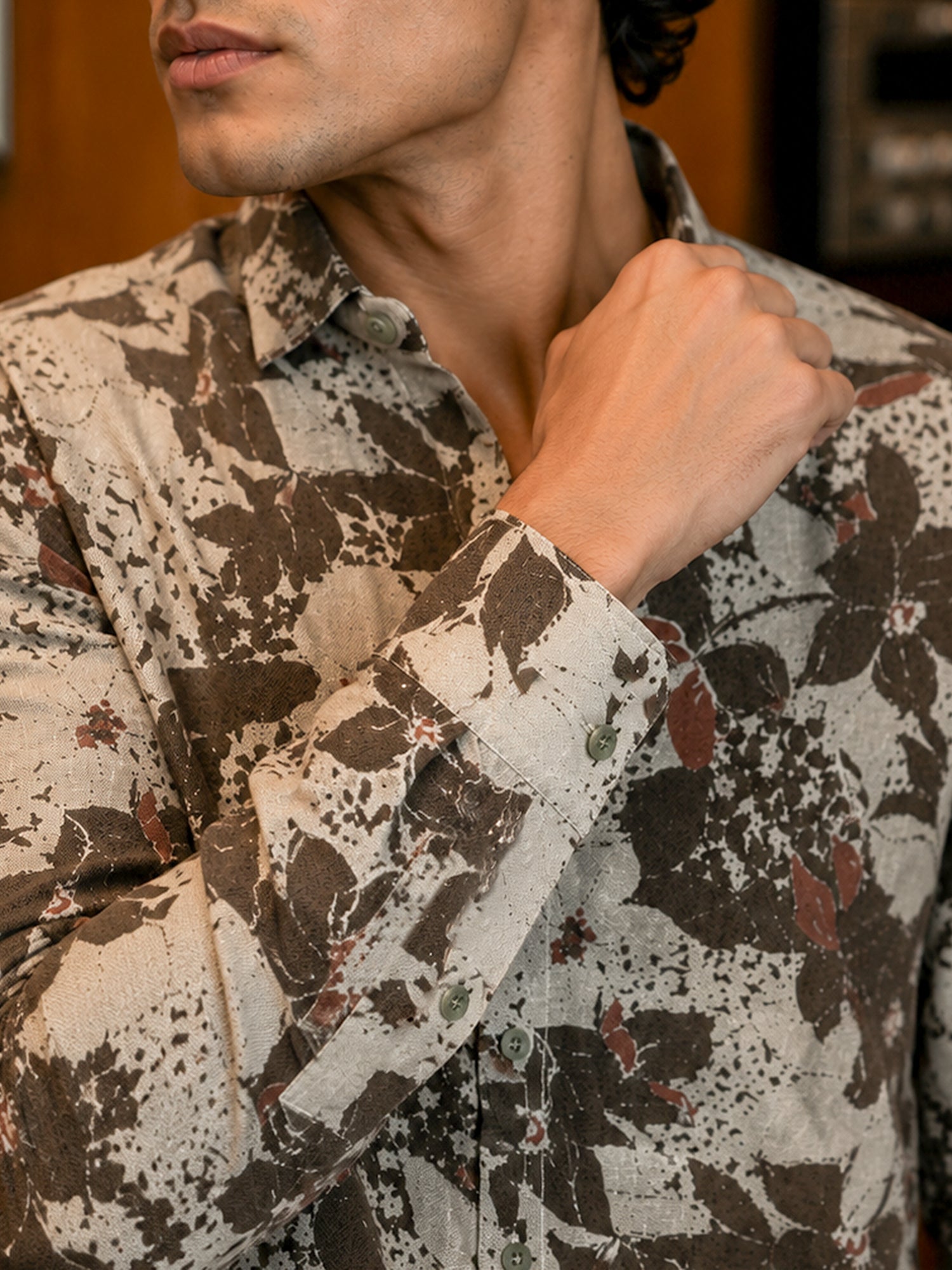 Men Multi Floral Printed Cotton Shirt