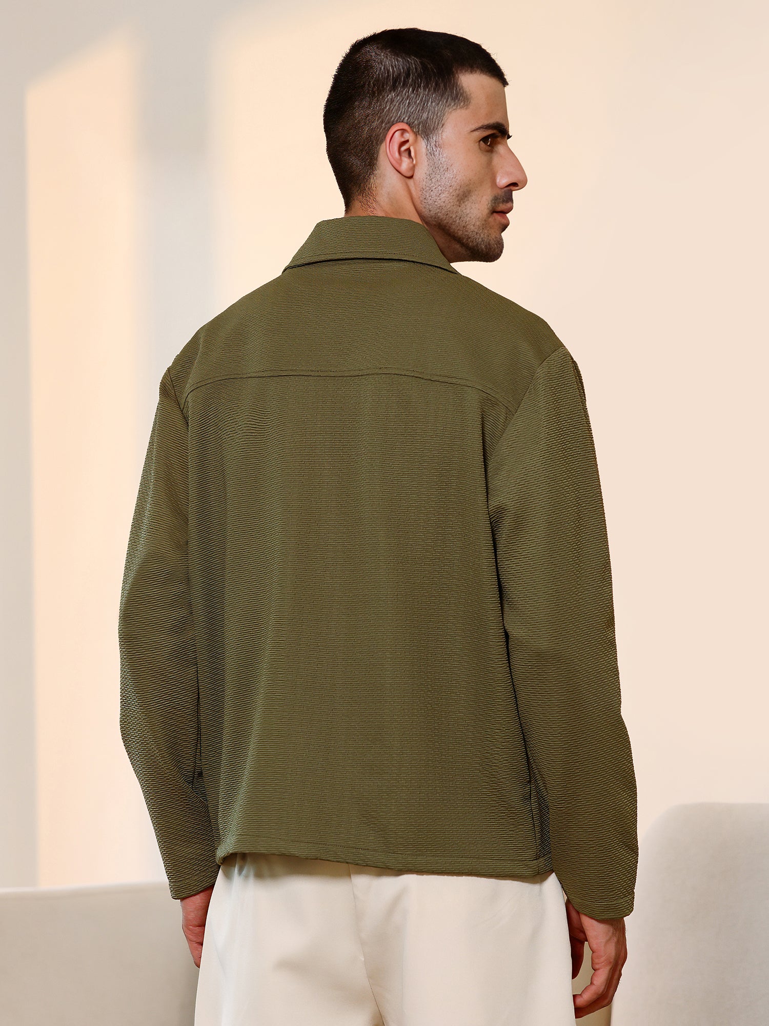 Men Green Casual Shirt