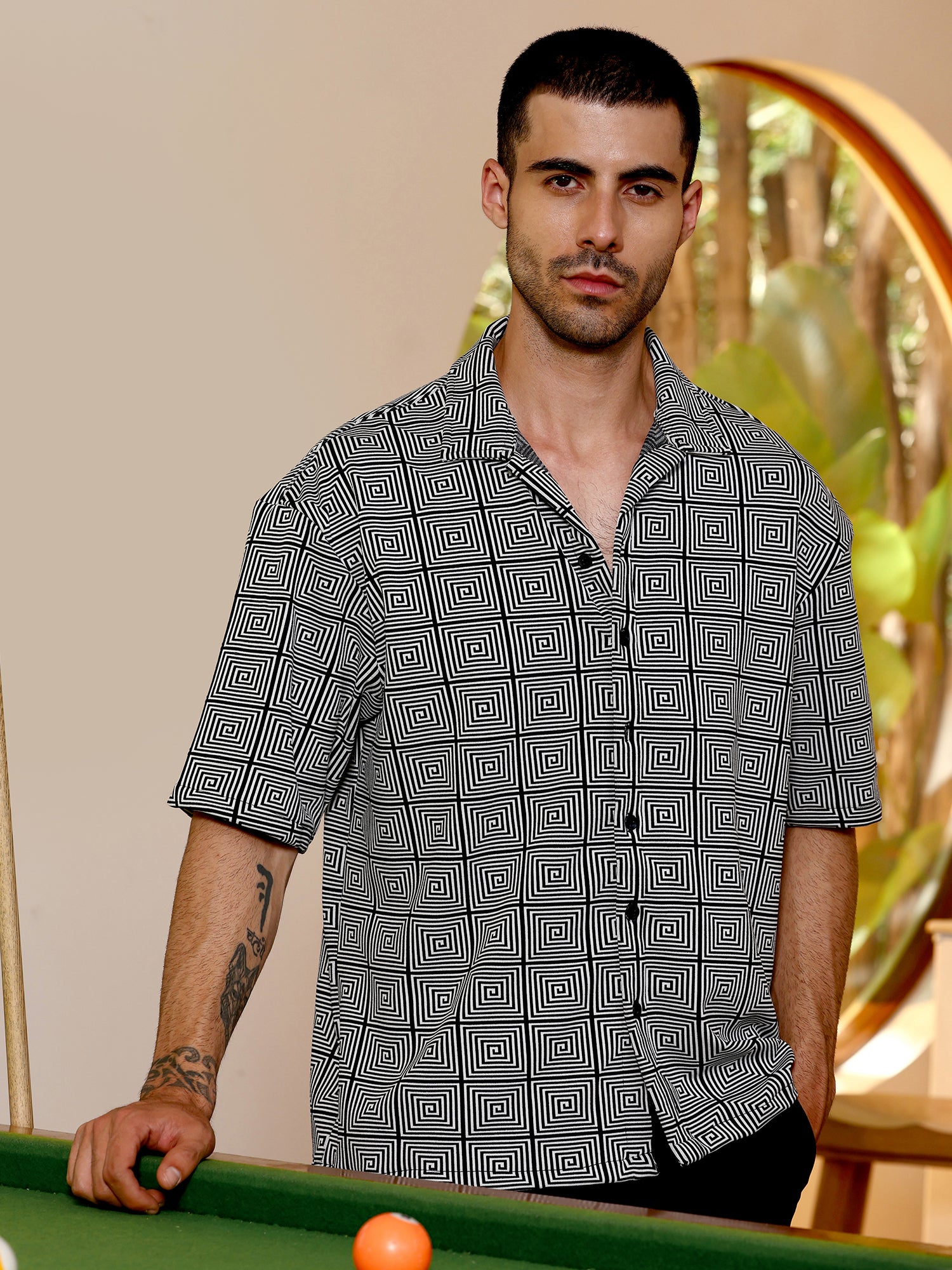 Men Black Casual Shirt