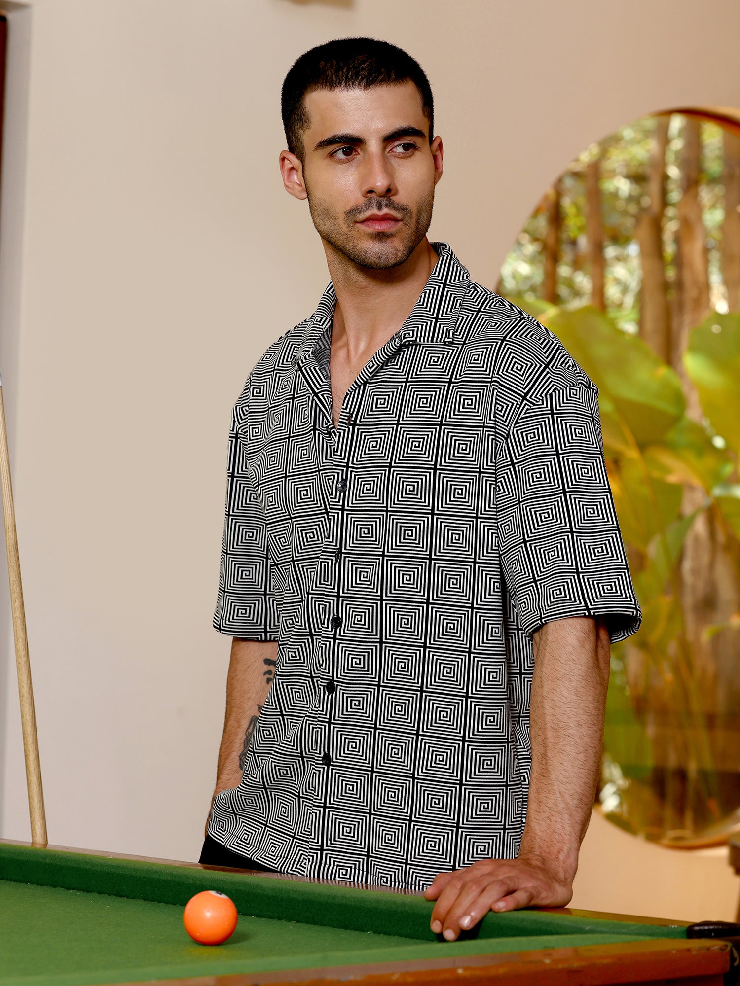 Men Black Casual Shirt