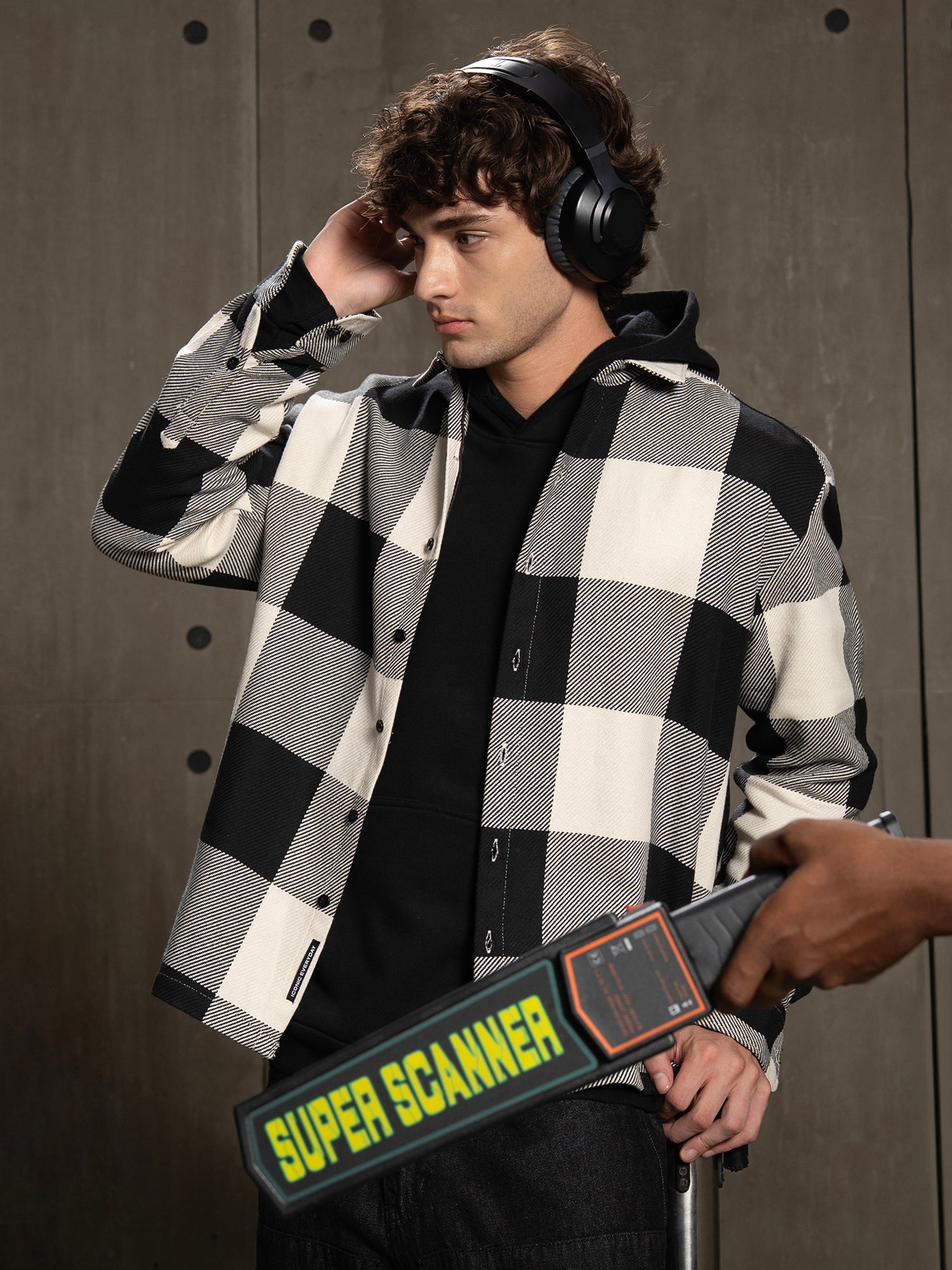 Men Multi Buffalo Checked Shirt