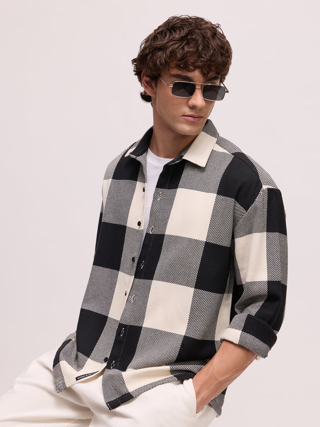 Men Multi Buffalo Checked Shirt