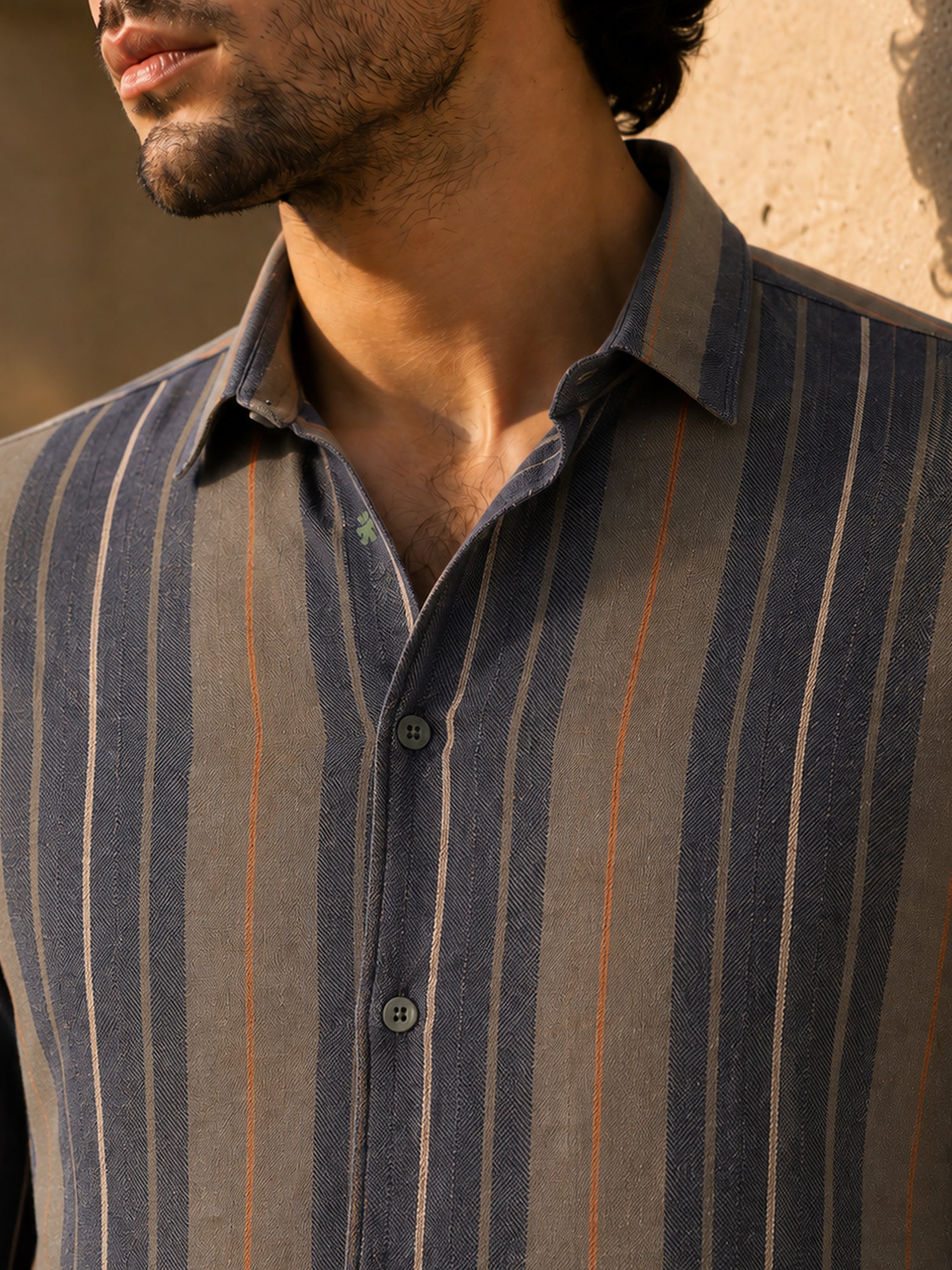 Men Multi Striped Cotton Regular Fit Shirt