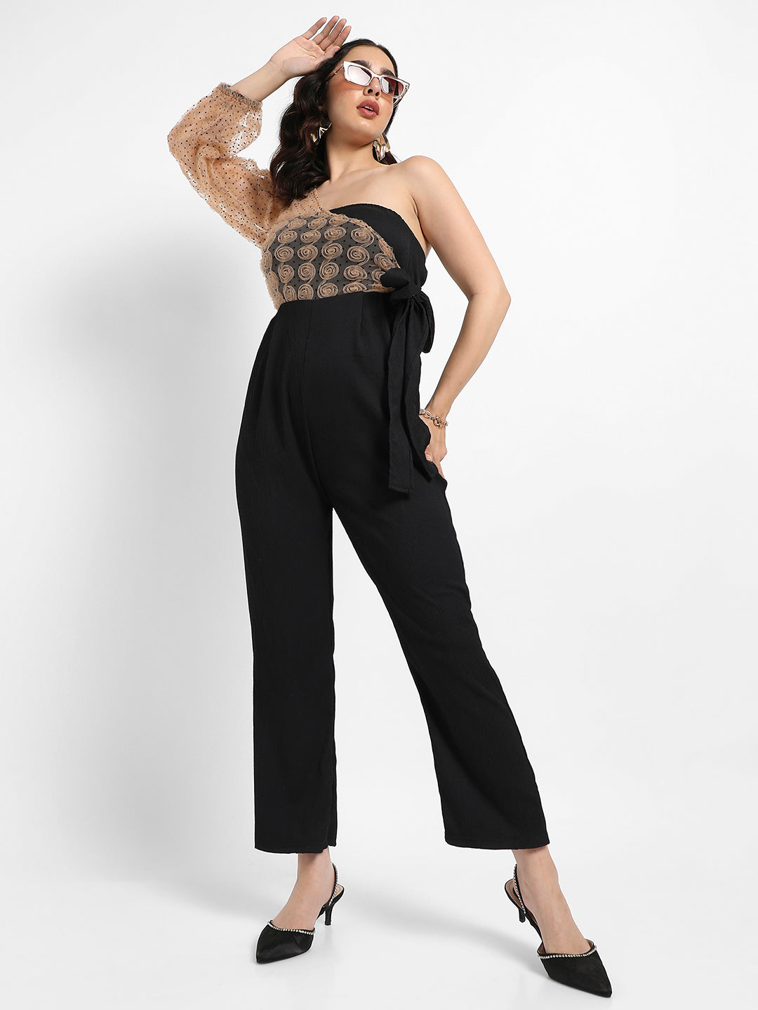 Women Multi Self-Design Jumpsuit
