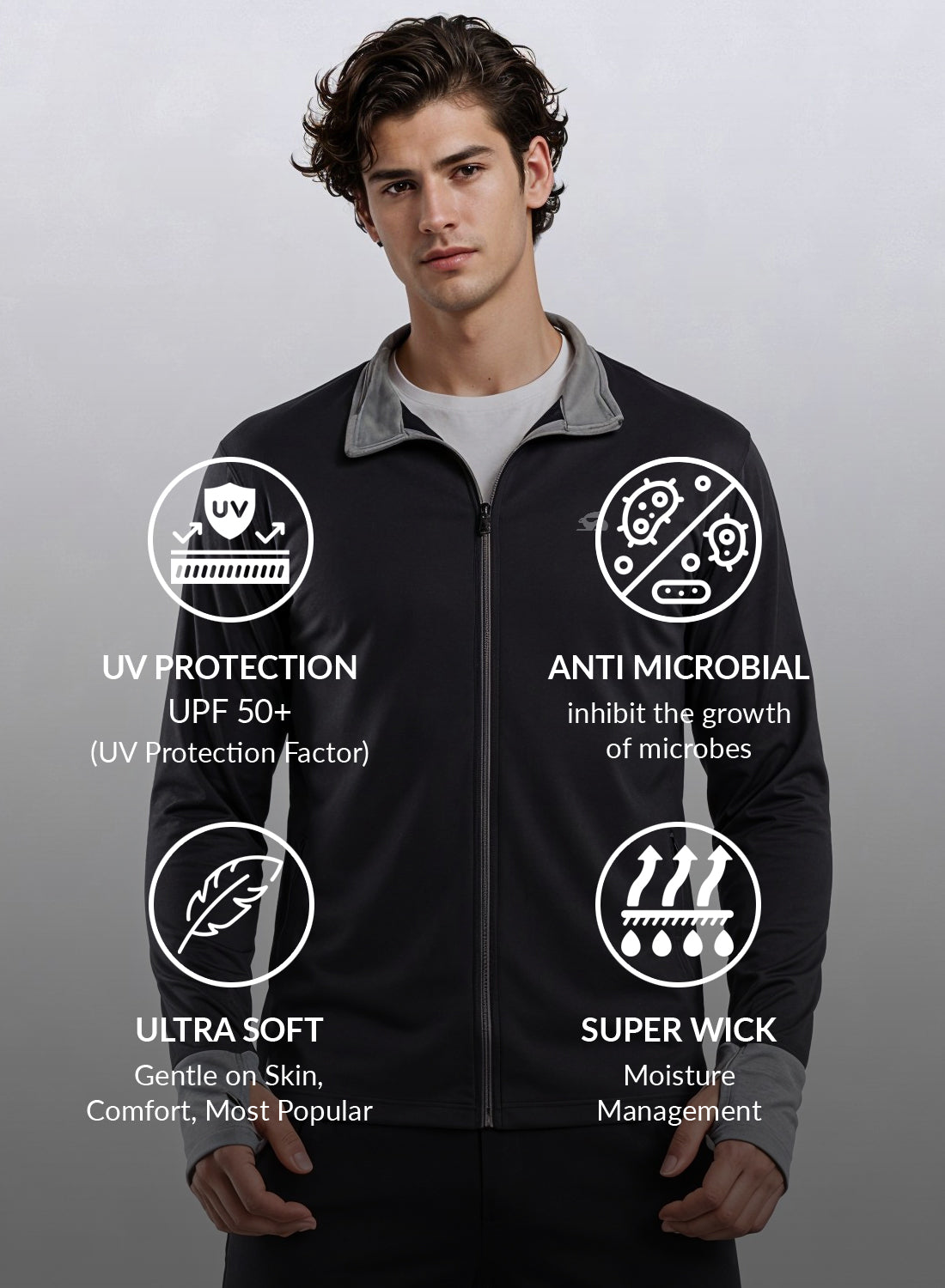 Men Sunscreen Jacket