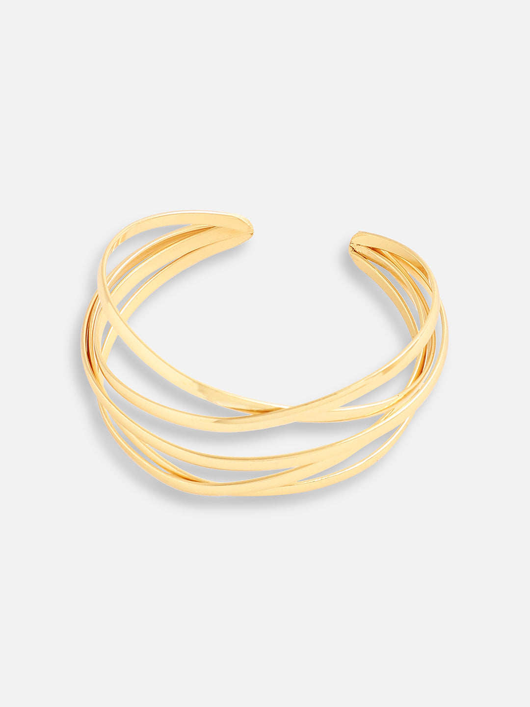 Women Gold Plated Designer Stone Party Bracelet