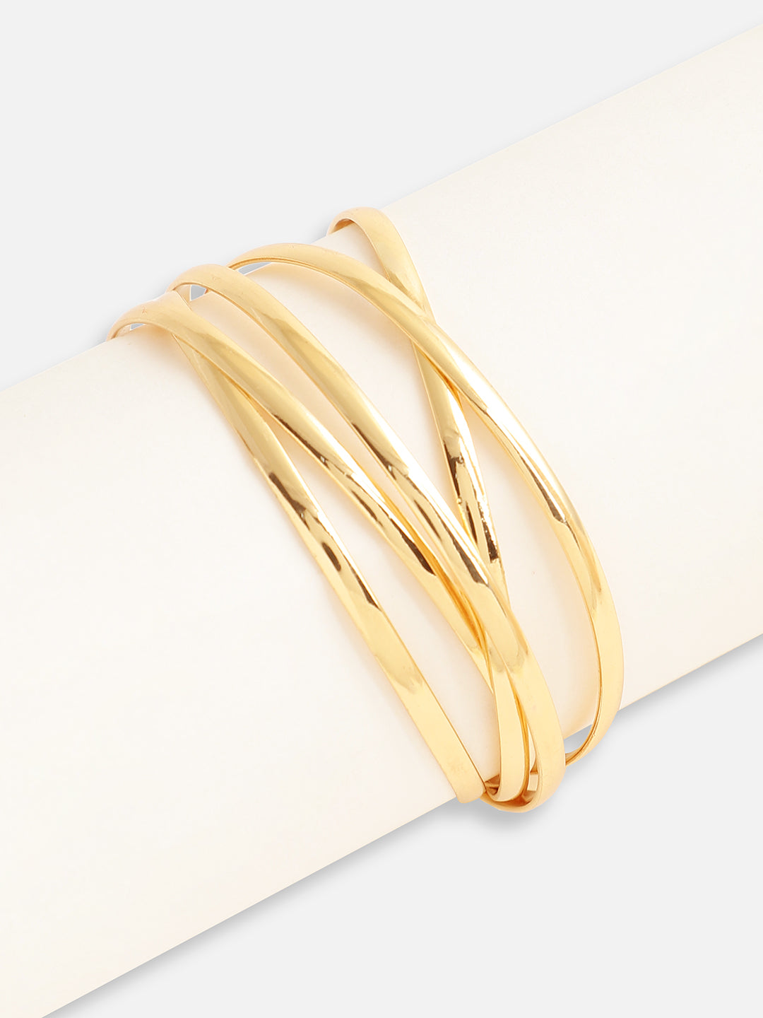 Women Gold Plated Designer Stone Party Bracelet