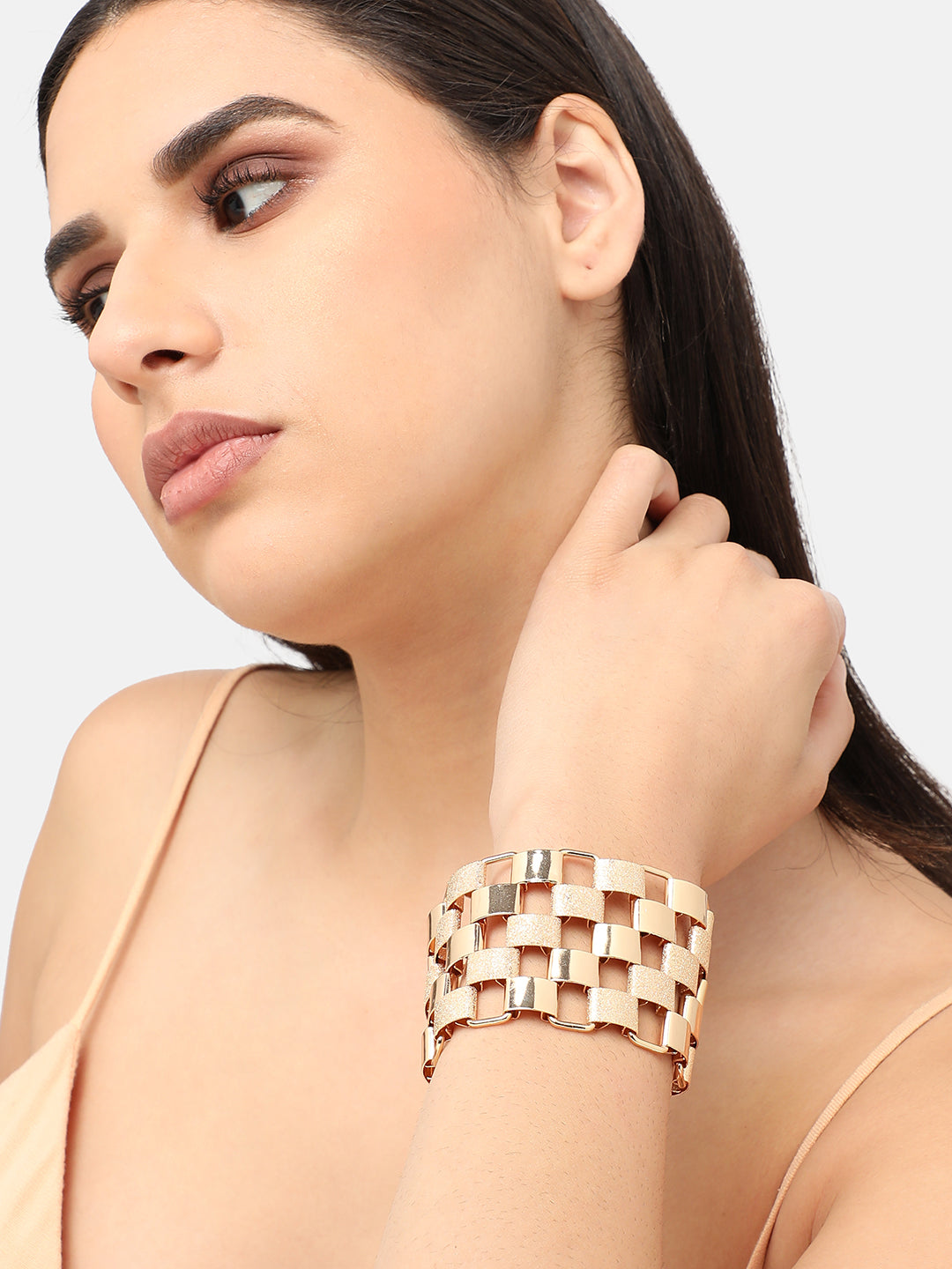 Women Gold Plated Pearls Casual Bracelet
