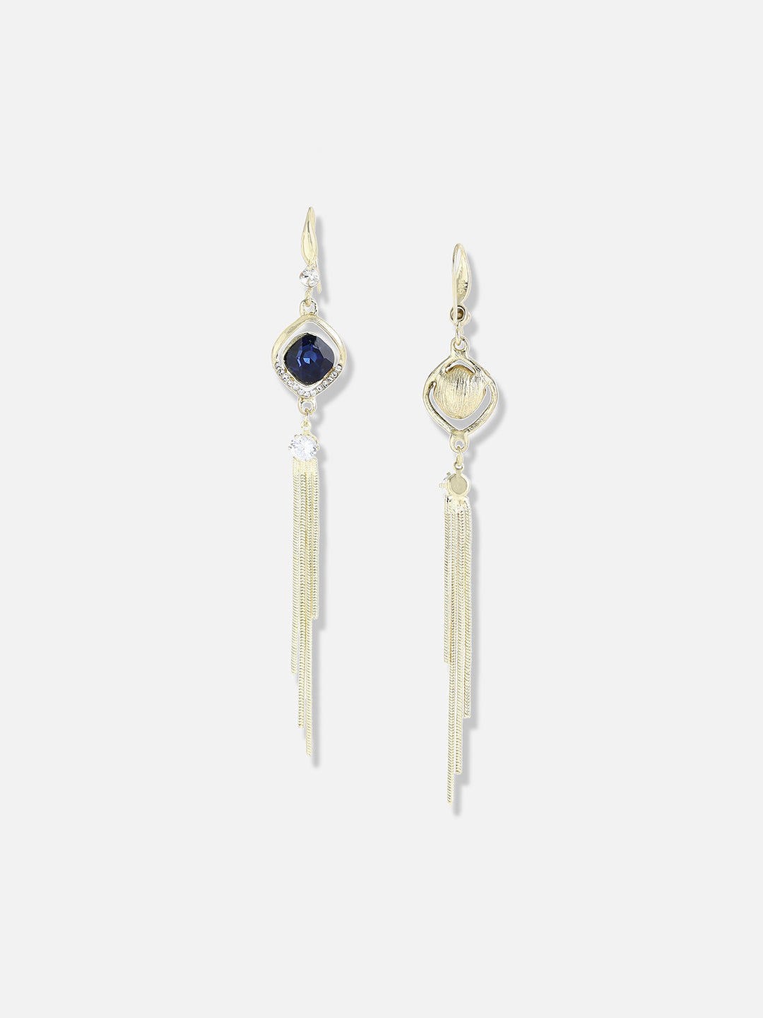 Women Blue Pearls Party Drop Earring