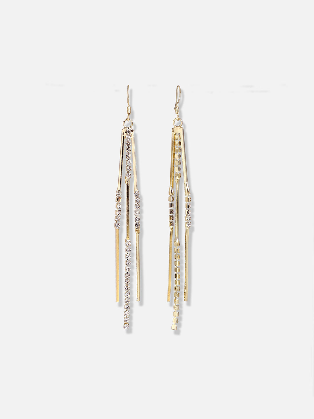 Women Gold Plated Pearls Casual Drop Earring