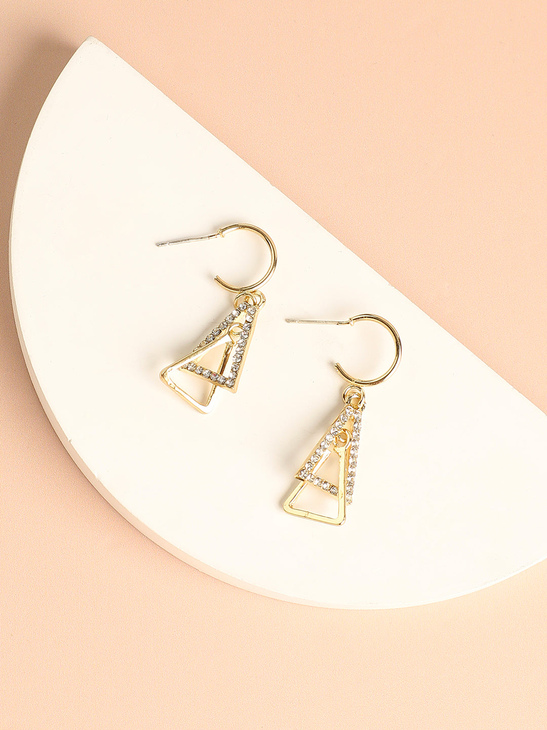 Women Gold Plated Designer Casual Drop Earring