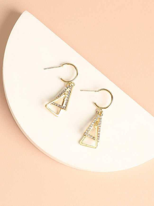 Women Gold Plated Designer Casual Drop Earring