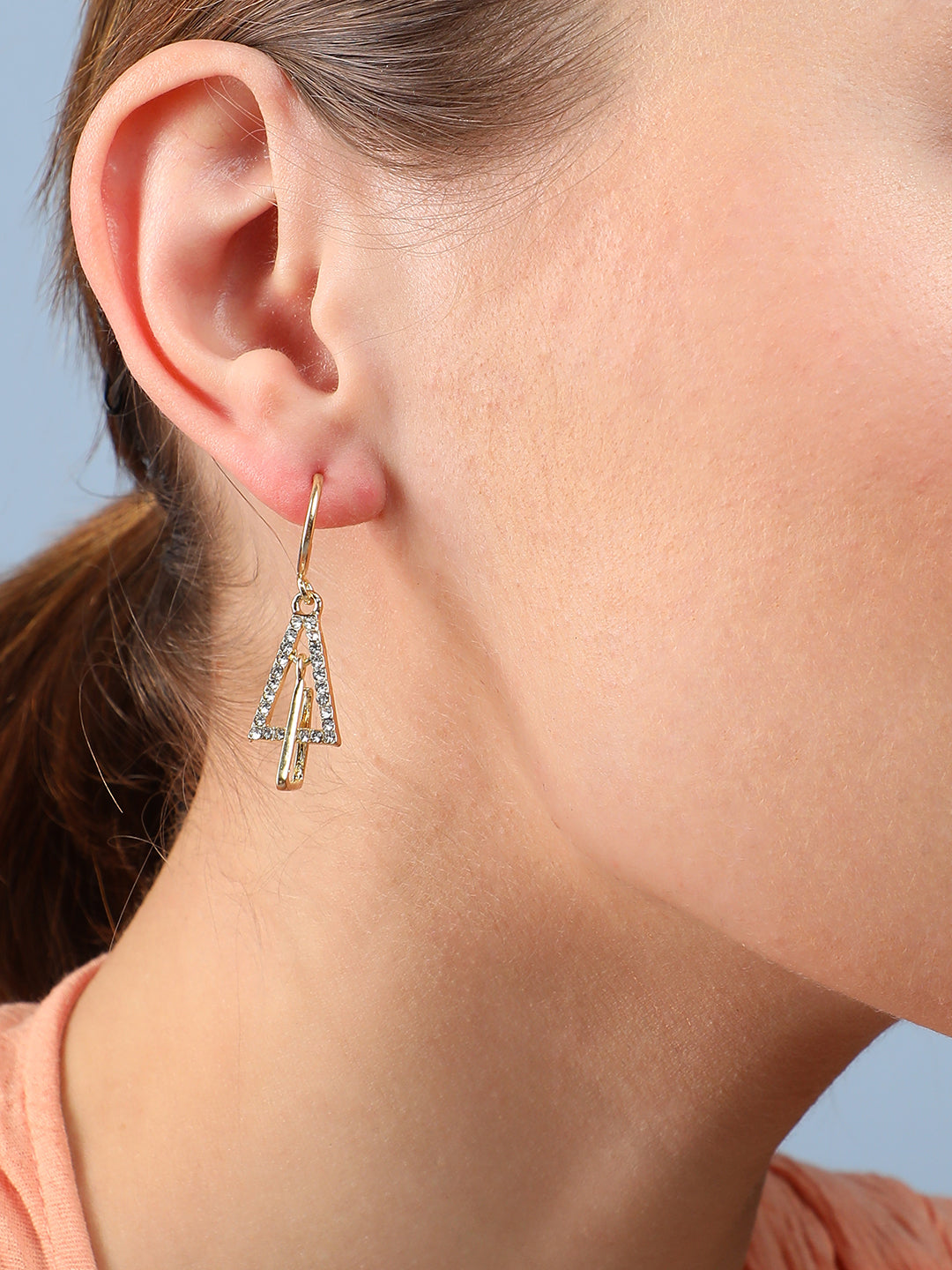 Women Gold Plated Designer Casual Drop Earring