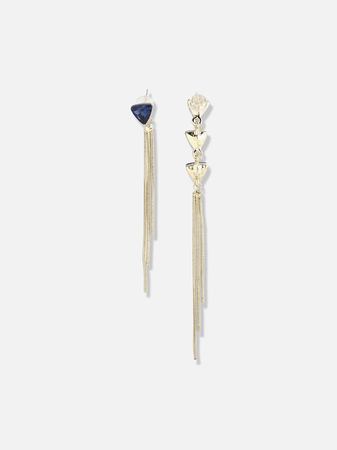 Women Gold Plated Designer Stone Party Drop Earring