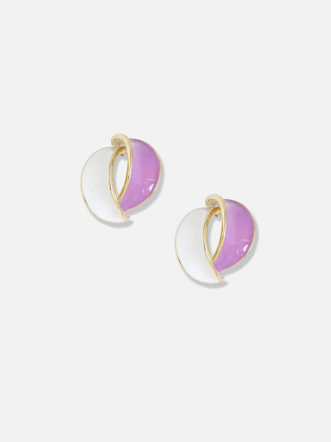 Women White Gold Plated Designer Stone Casual Drop Earring