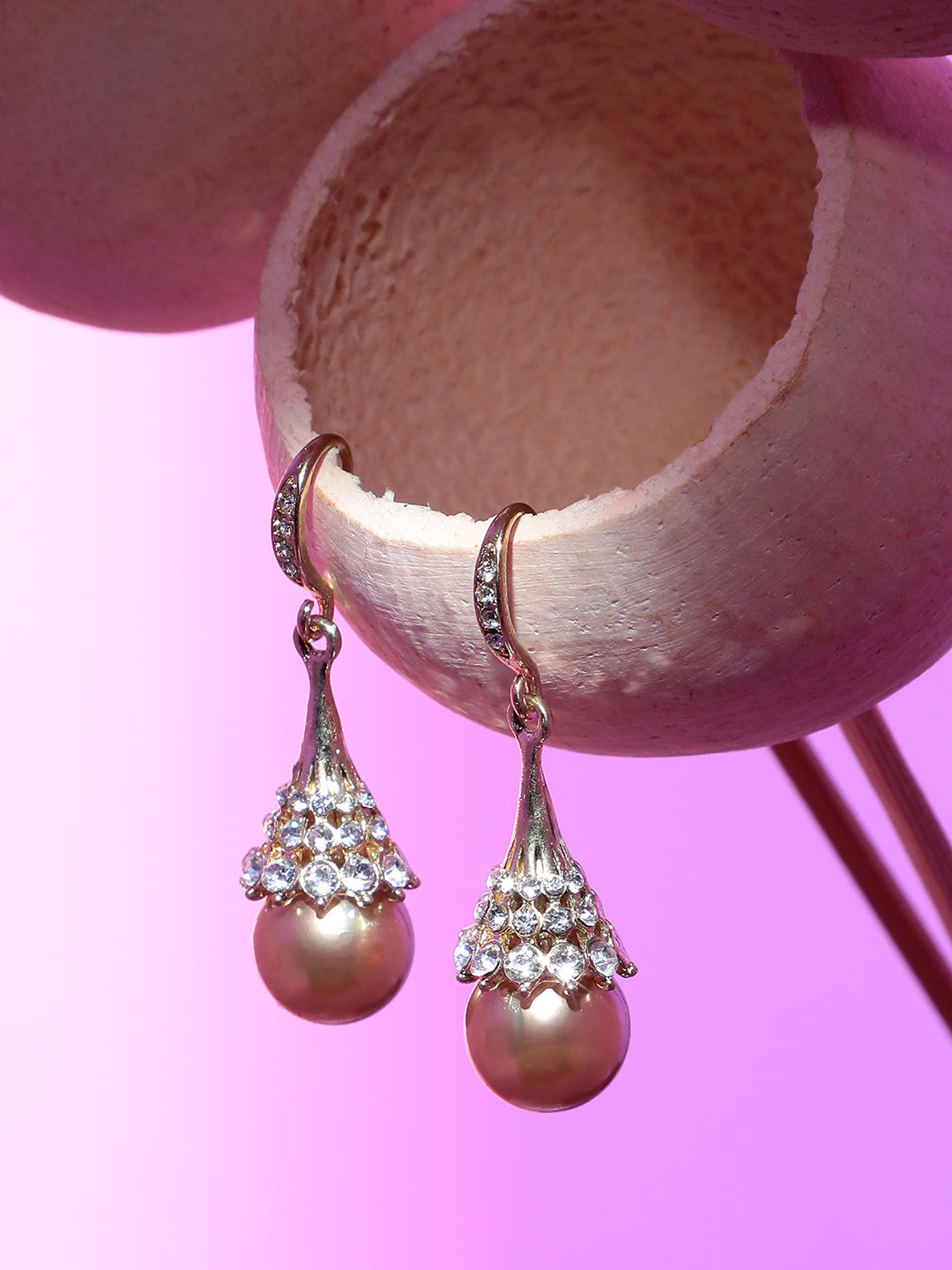 Women Gold Silver Plated Designer Casual Drop Earring