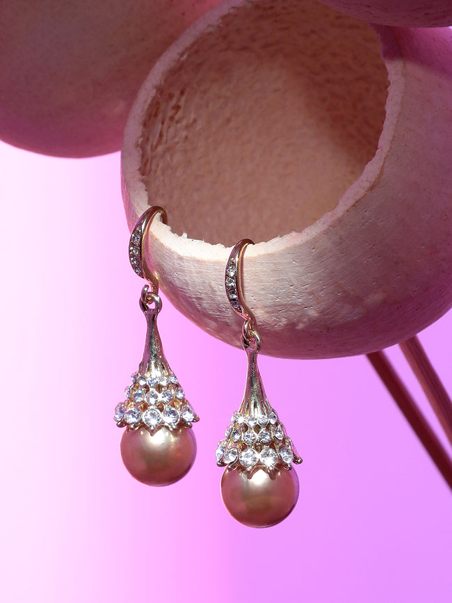 Women Gold Silver Plated Designer Casual Drop Earring