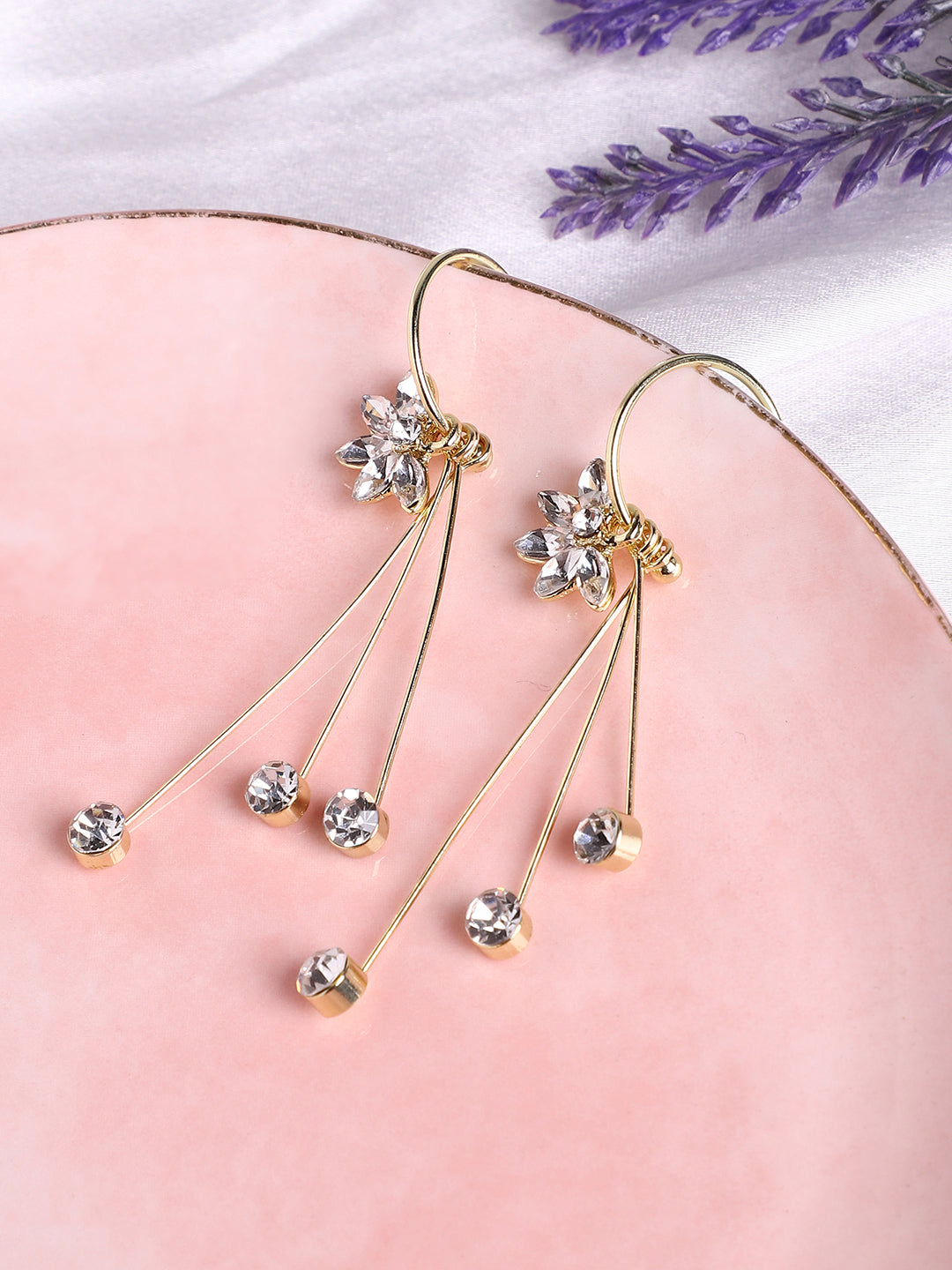 Women Silver Plated Pearls Casual Drop Earring