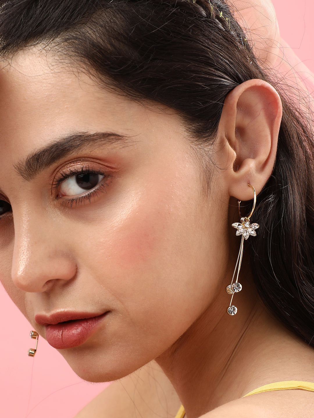 Women Silver Plated Pearls Casual Drop Earring