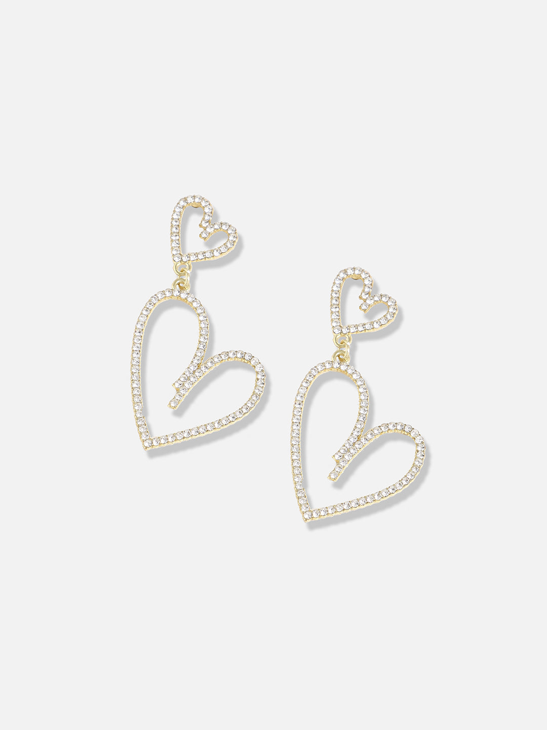 Women Gold Plated Designer Stone Casual Drop Earring