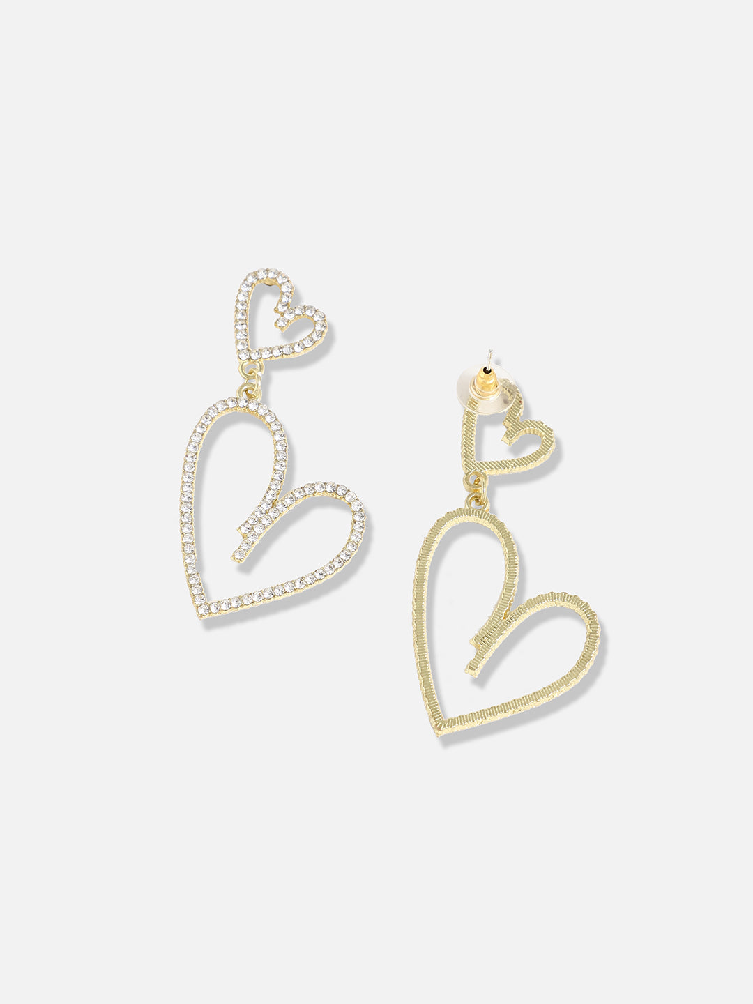 Women Gold Plated Designer Stone Casual Drop Earring