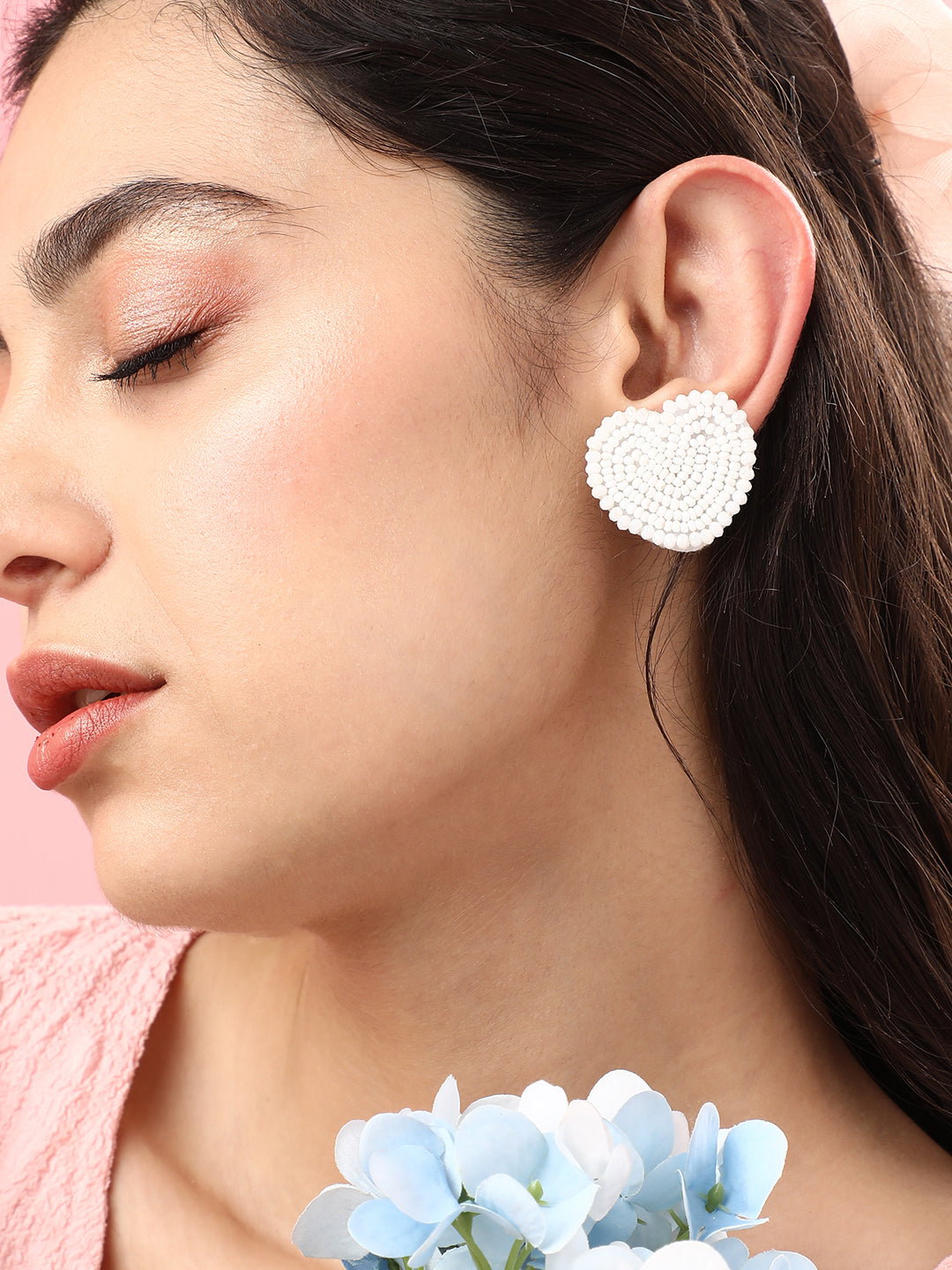 Women Silver Gold Plated Designer Casual Hoop Earring
