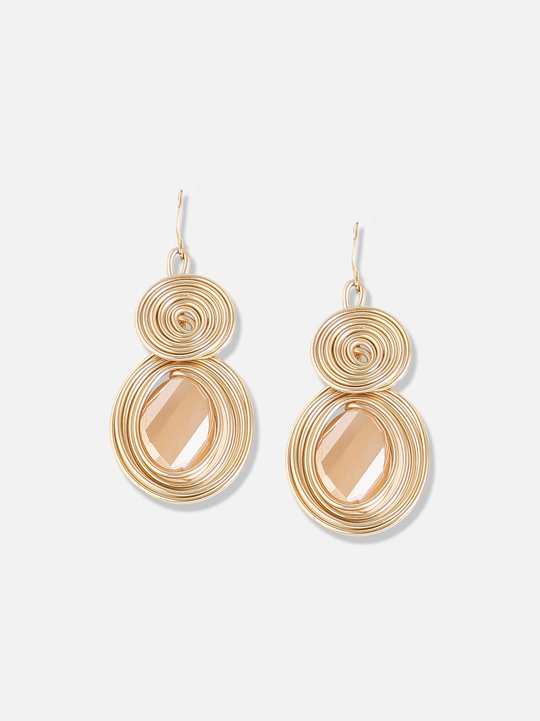 Women Gold Plated Designer Party Drop Earring