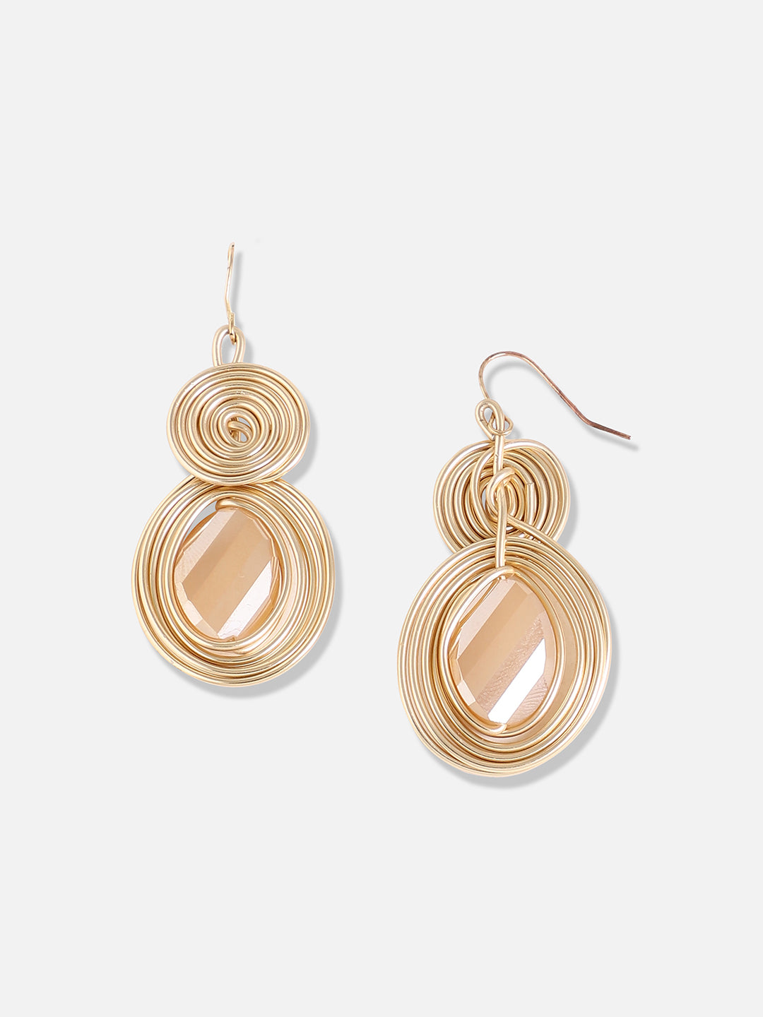 Women Gold Plated Designer Party Drop Earring