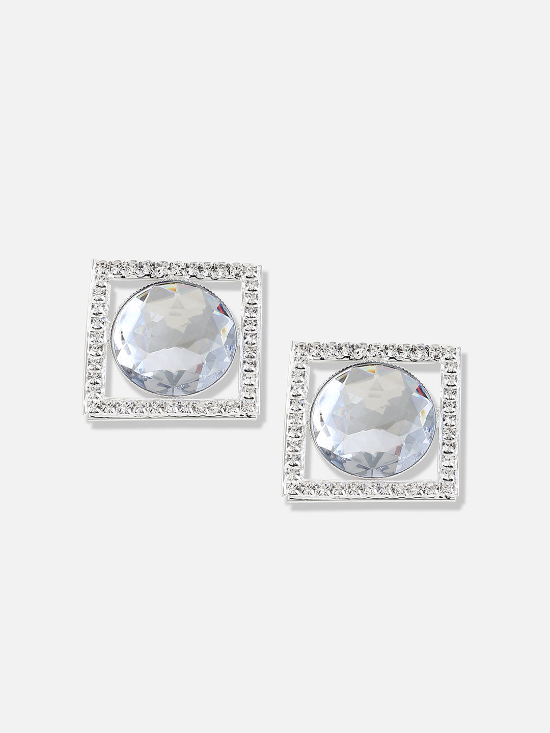 Women Gold Plated Designer Stone Party Necklace and Earring Set