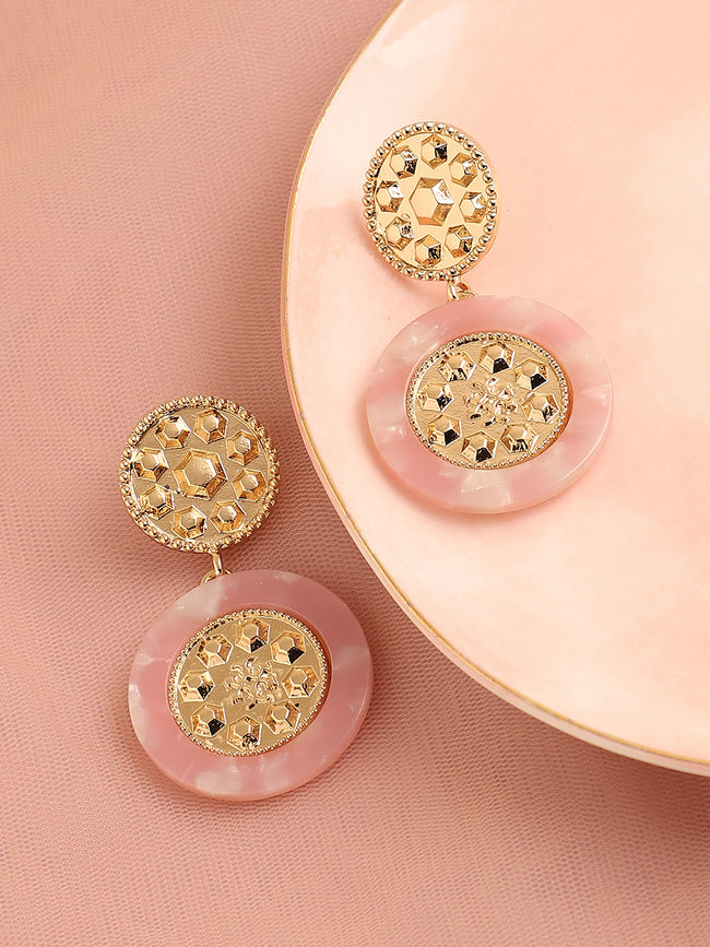 Women Multi Designer Stone Hoop Earring