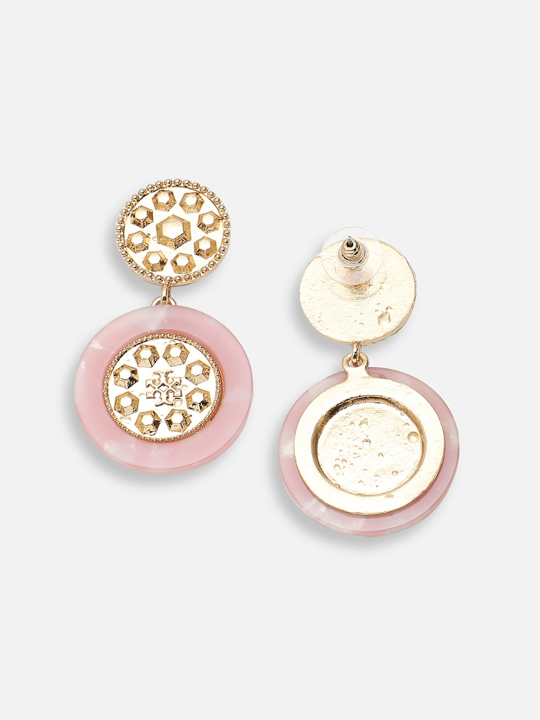 Women Multi Designer Stone Hoop Earring