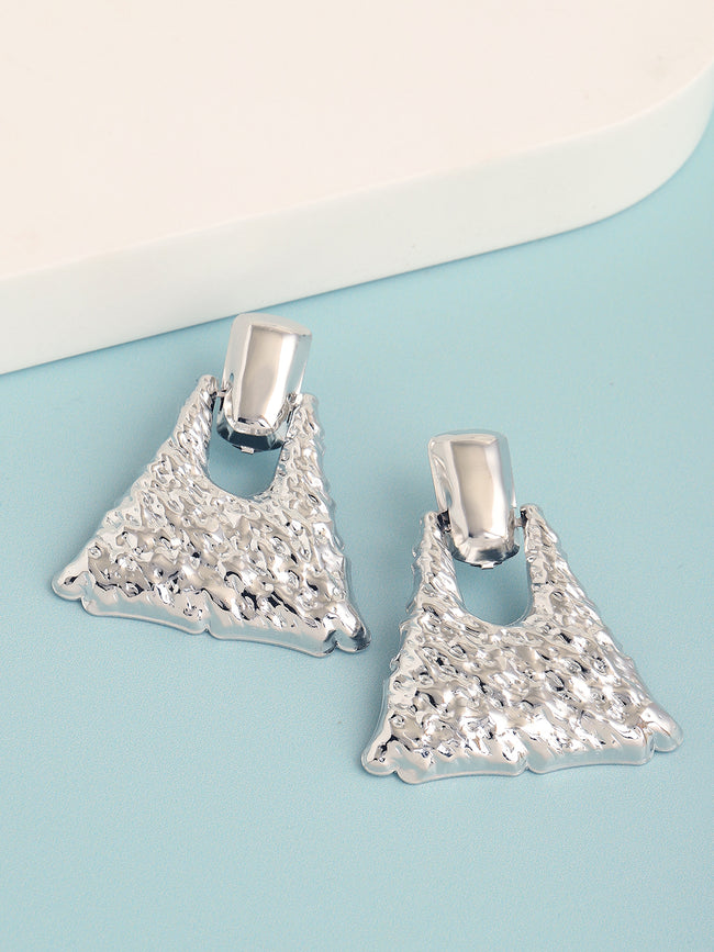 Women Silver Designer Drop Earring