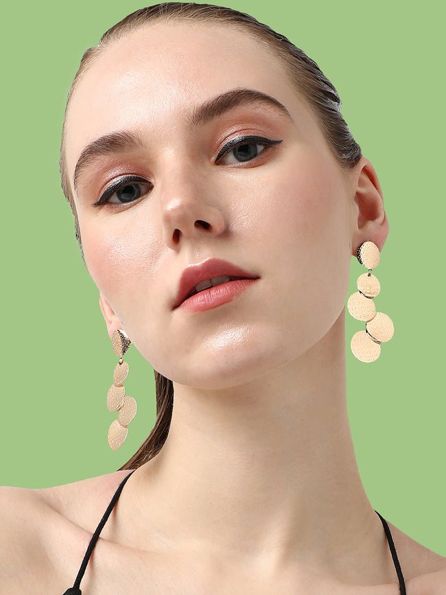 Women Silver Plated Designer Drop Earrings