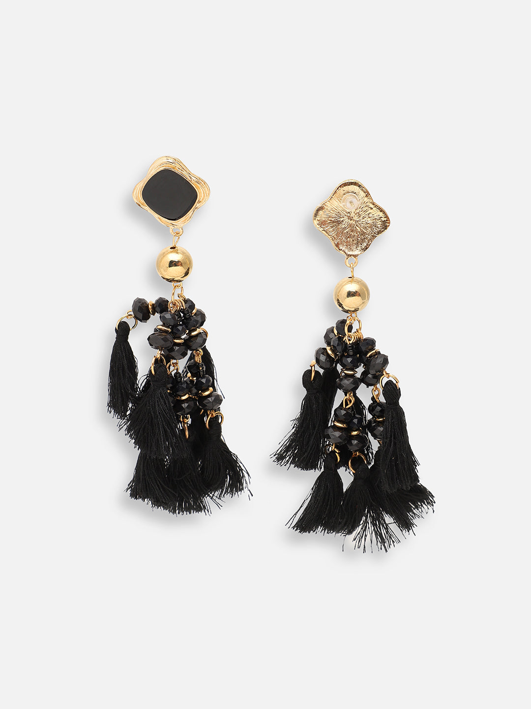 Women Black Designer Drop Earring