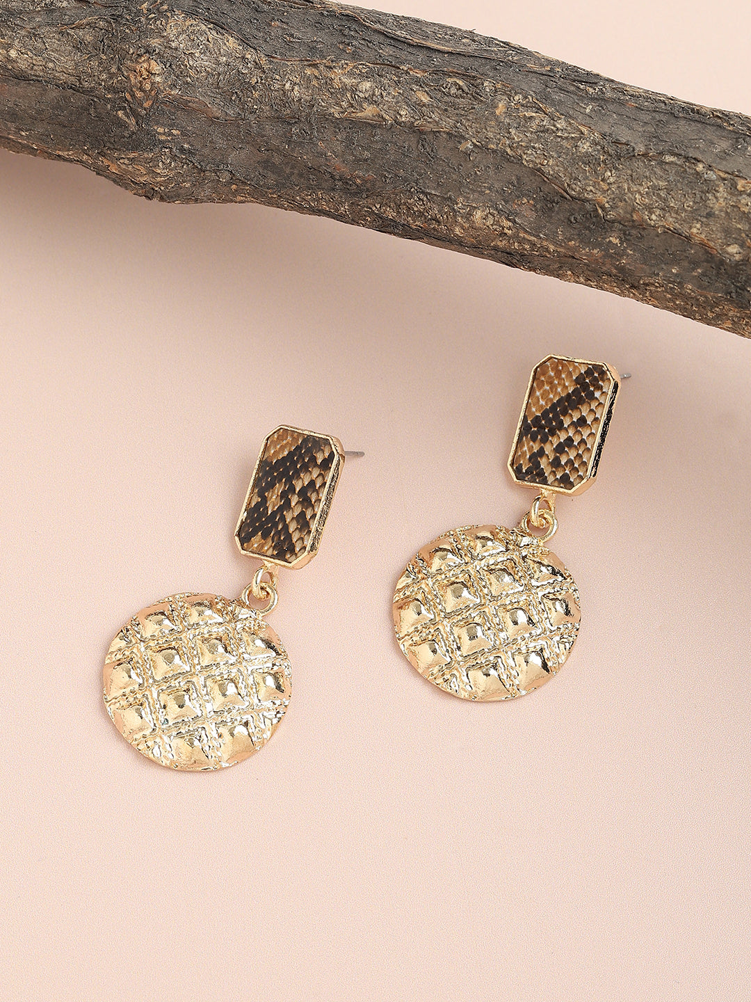 Women Gold Plated Party Designer Drop Earring