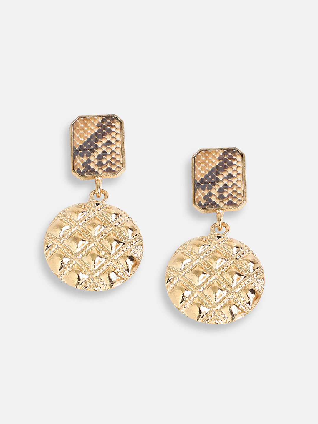 Women Gold Plated Party Designer Drop Earring