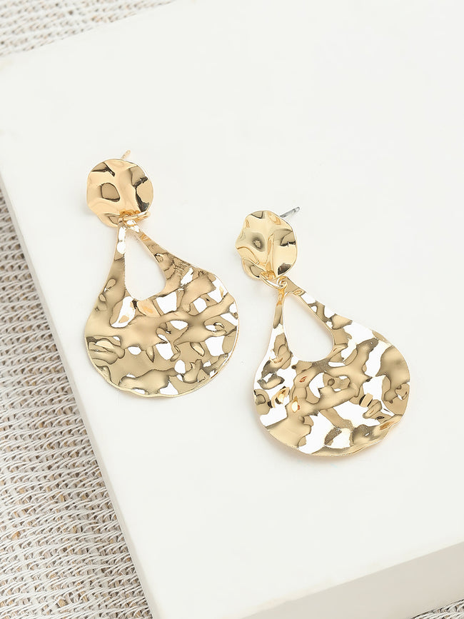 Women Gold Plated Party Designer Drop Earring