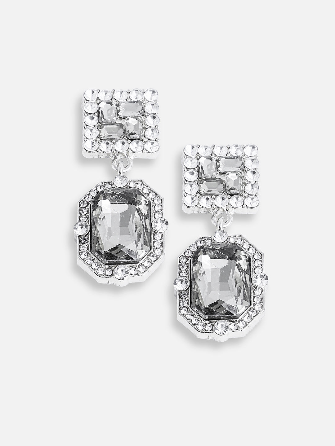Women Silver Party Designer Drop Earring