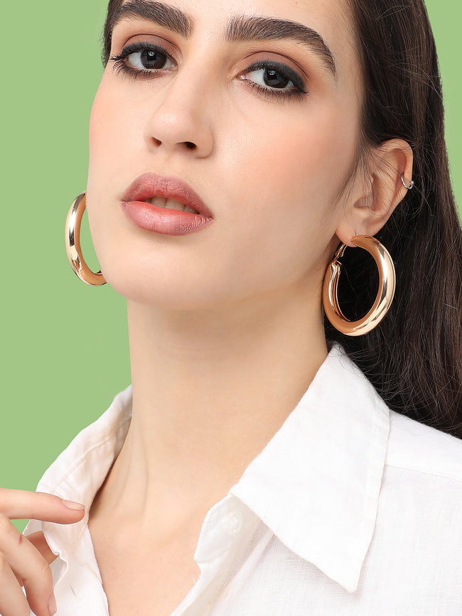 Women Gold Designer Casual Stud