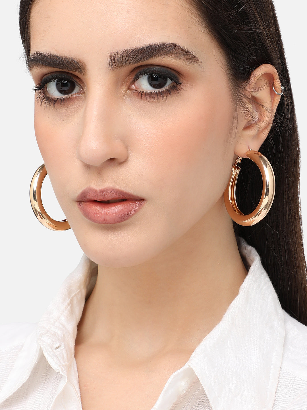 Women Gold Designer Casual Stud