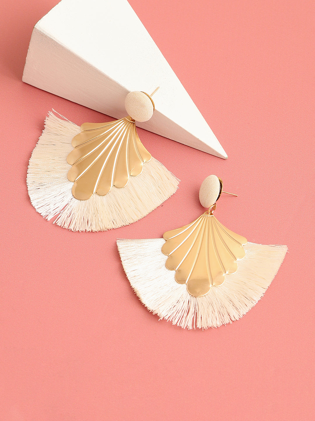 Women White Earrings