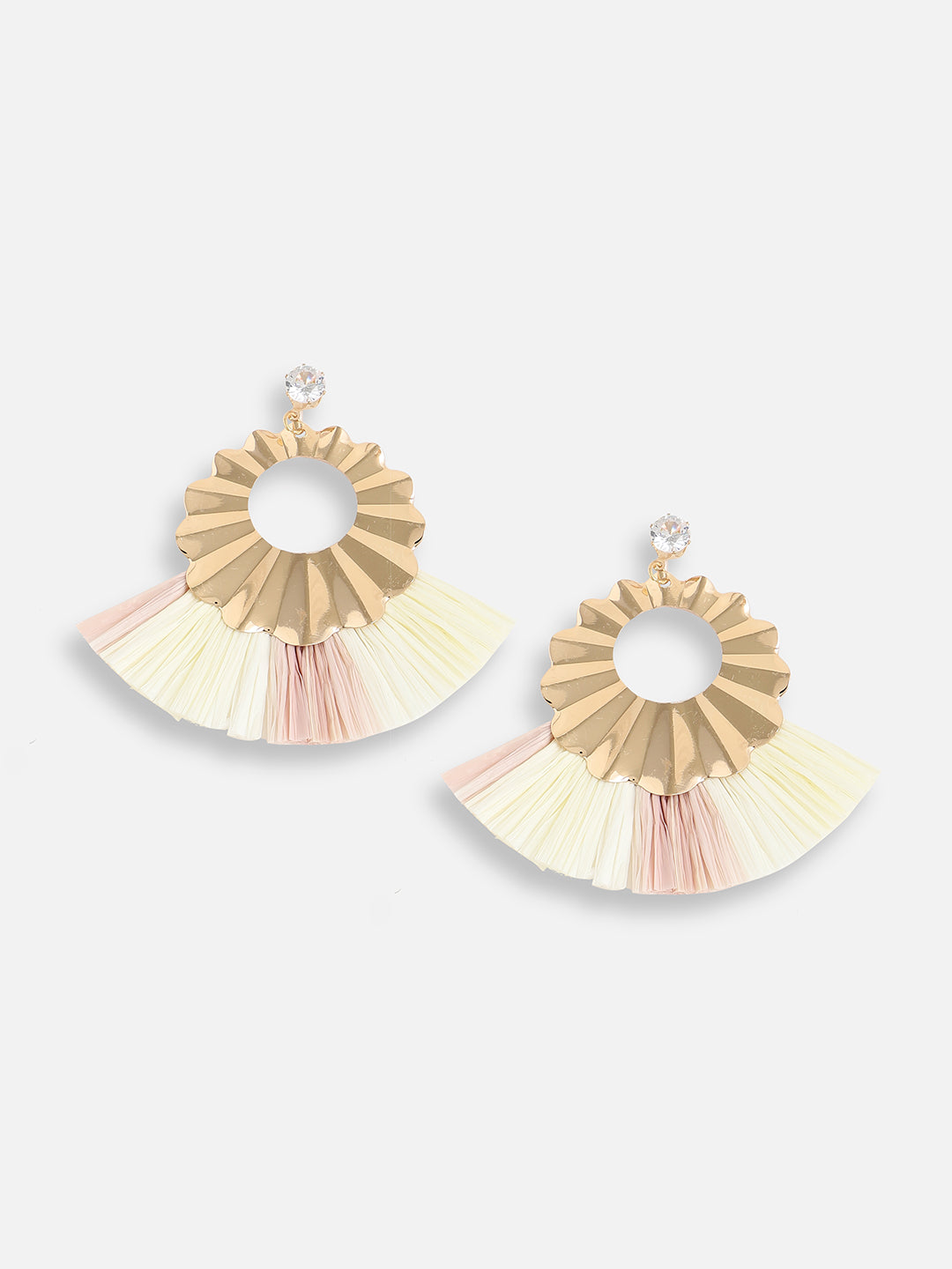 Women Multi Gold Plated Designer Party Drop Earring
