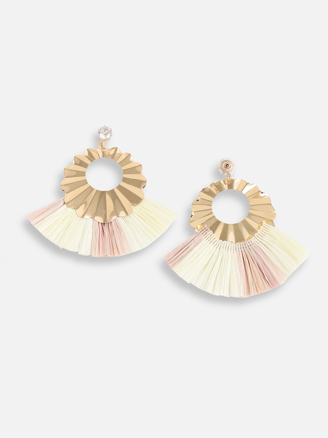 Women Multi Gold Plated Designer Party Drop Earring