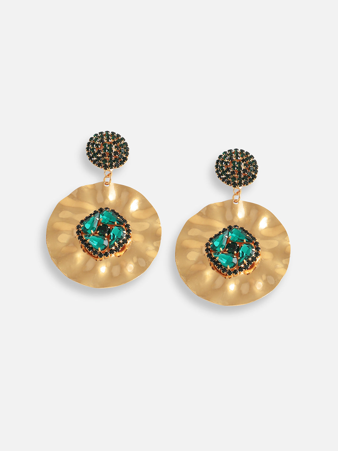 Women Multi Gold Plated Designer Party Drop Earring