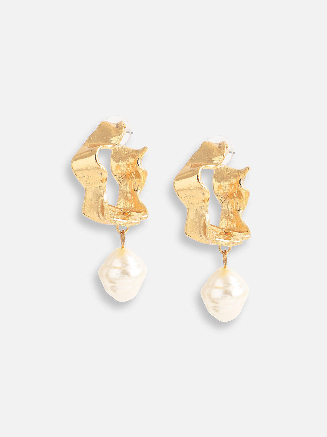 Women Gold Plated Designer Stone Party Drop Earring