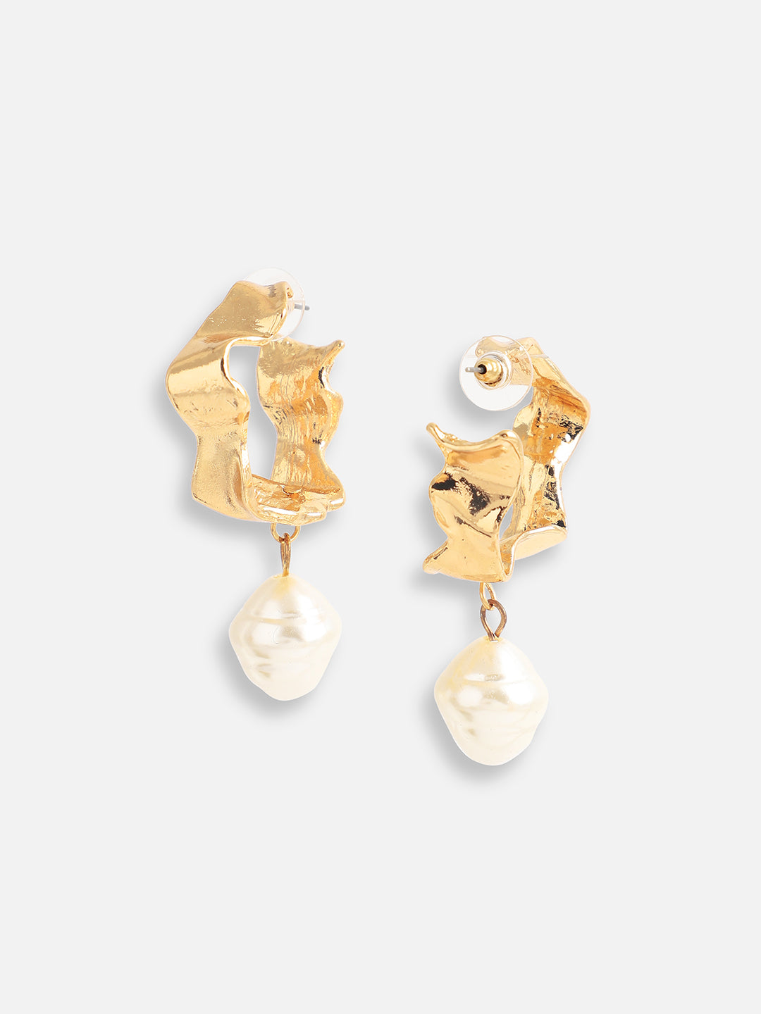 Women Gold Plated Designer Stone Party Drop Earring