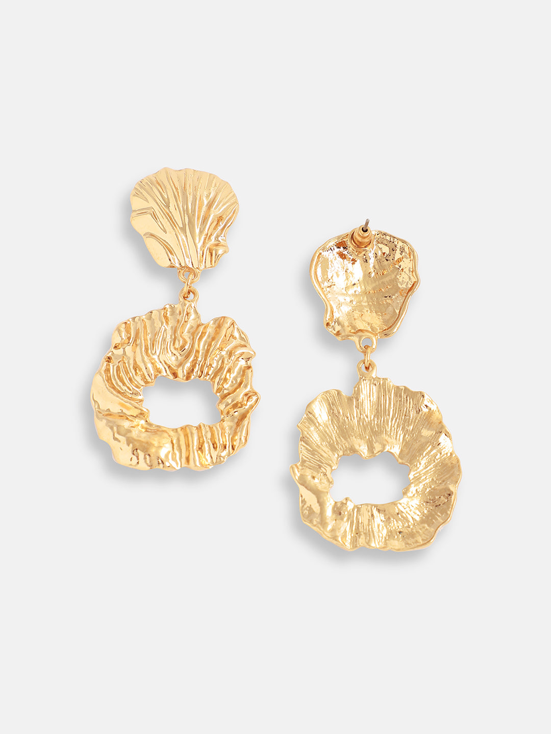 Women Gold Plated Designer Stone Party Drop Earring