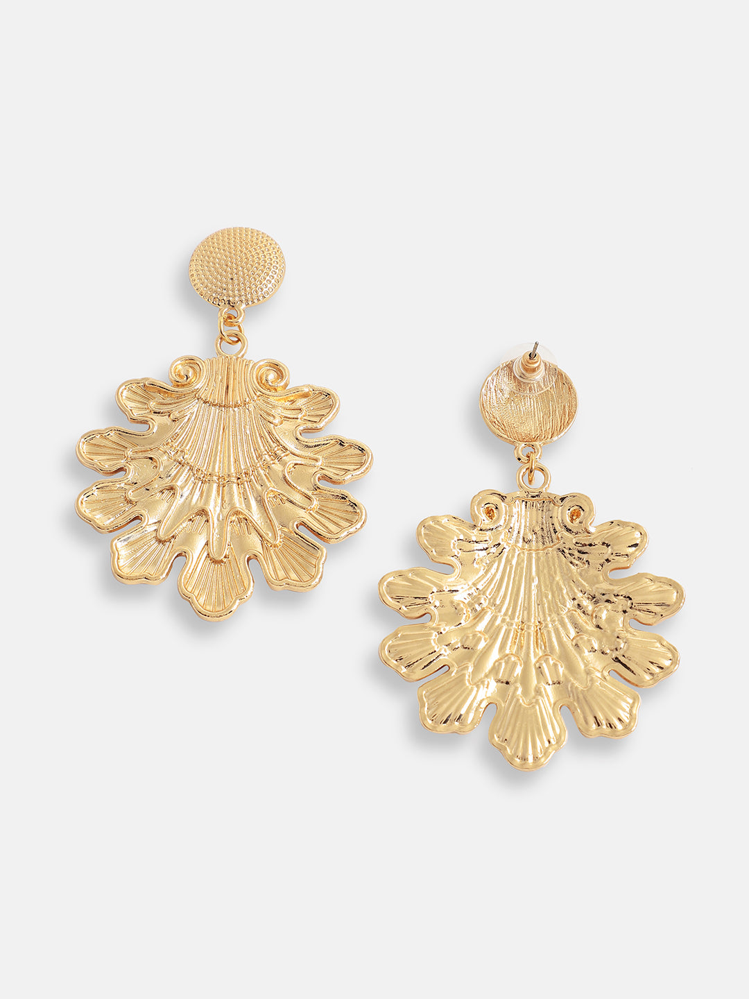 Women Gold Plated Designer Stone Casual Stud